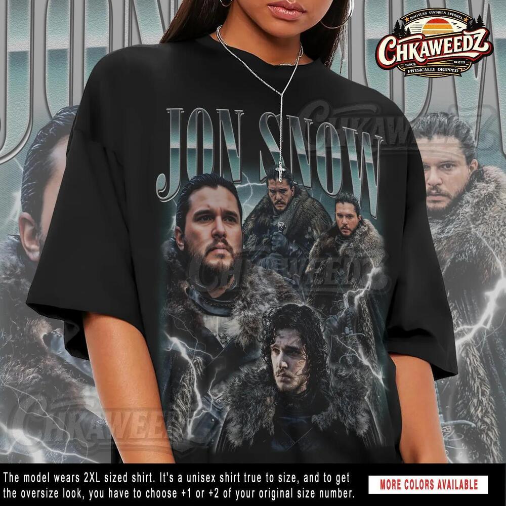 Jon Snow Graphic Tee 90S Rap Style T-Shirt Ck10